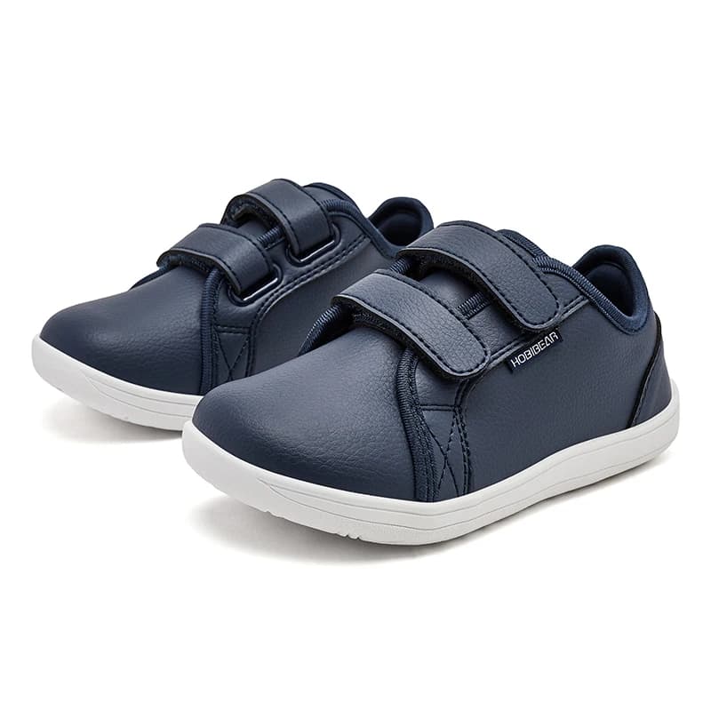 BIBEAR-Chaussures de salle de bain en cuir Élpour enfants, baskets minimalistes, légères, avec boucl
