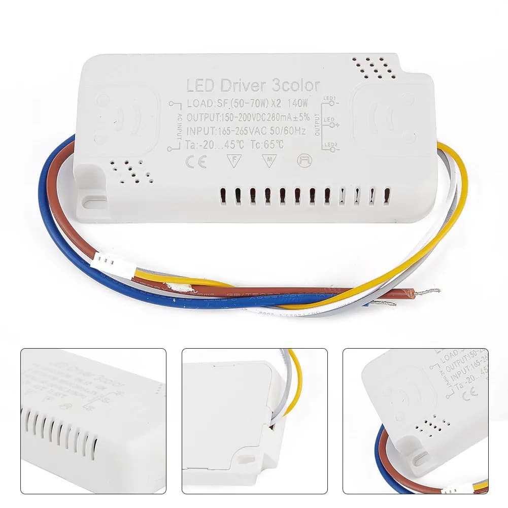 Adaptateur de pilote LED 3 couleurs pour éclairage LED, transformateur Non isolant de remplacement 8