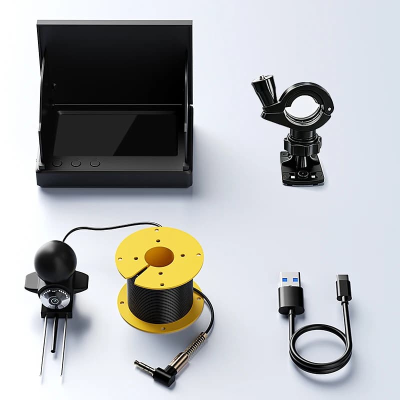 Caméra de pêche sous-marine avec vision nocturne, écran LCD 4.3 pouces, câble de 20M, détecteur de p