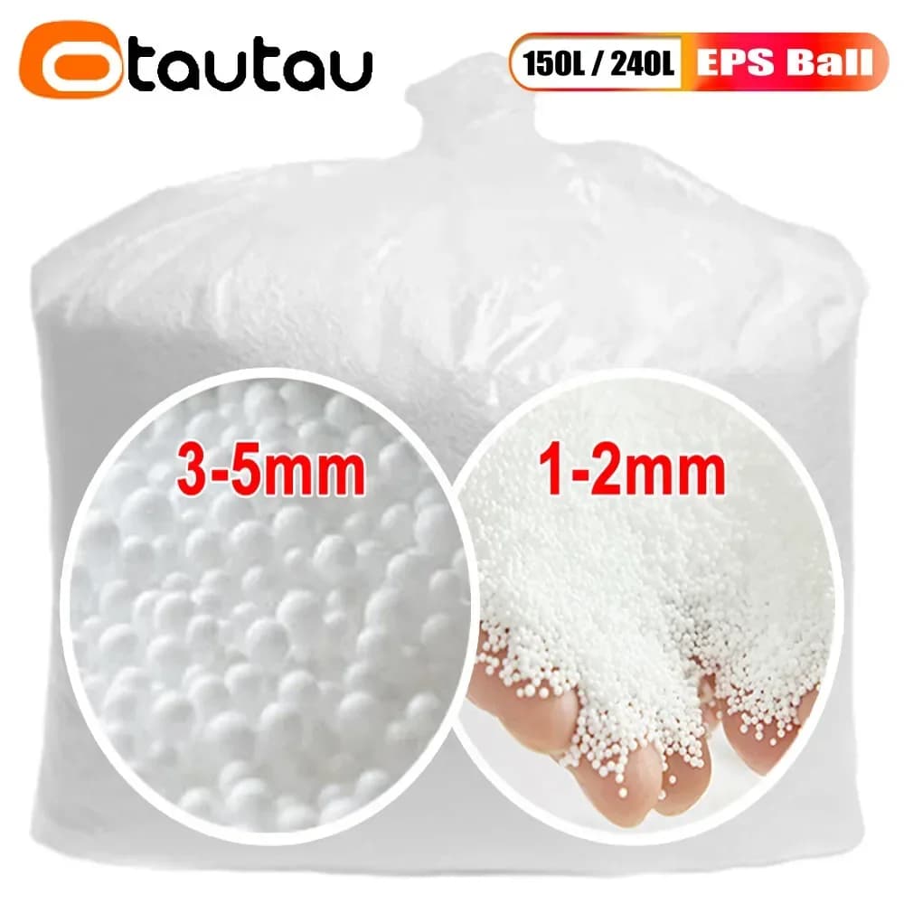 OTAUTAU-Remplisseur de Boules Kampl EPS pour Pouf de 3 Pieds, Coussin en Polyester, Pouf de 3 à 5mm,