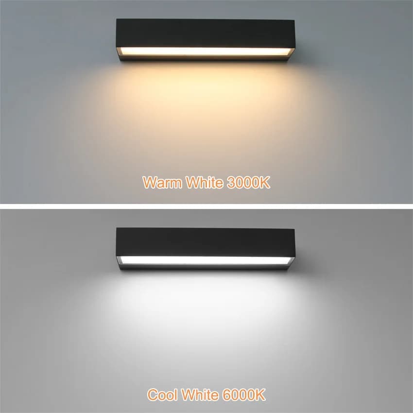 12W 18W 30W mur LED lampe extérieure bande étanche appliques murales porche signe éclairage cour jar
