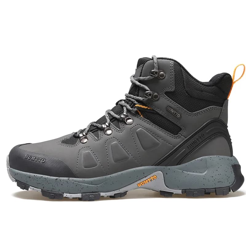 HUMTTO-Chaussures de Randonnée en Cuir pour Homme, Baskets d'Escalade Imperméables, Bottes de dehors