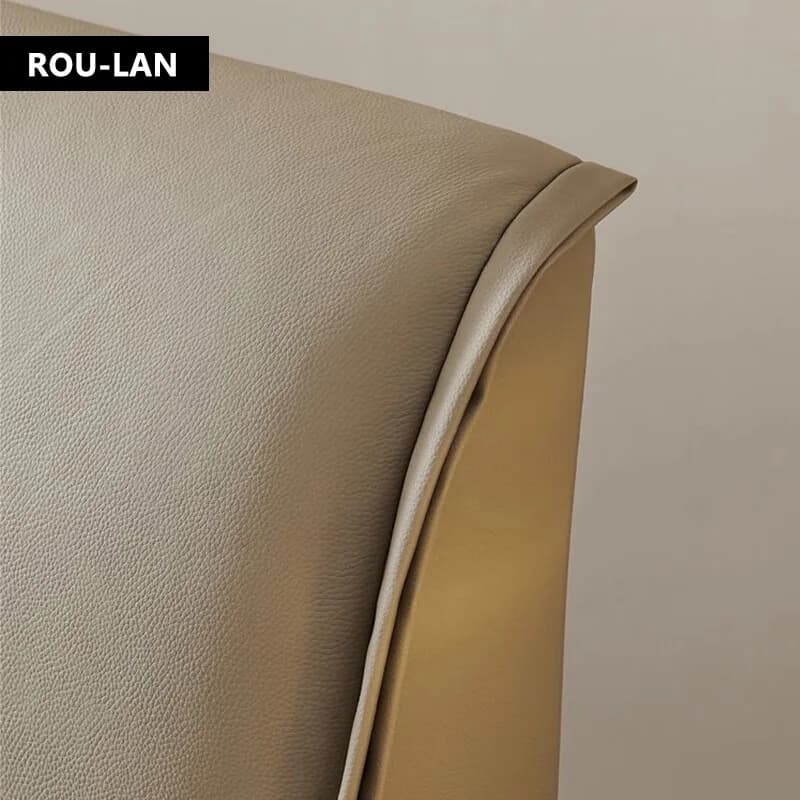 Lit en cuir souple minimaliste moderne, lit Queen, chambre principale, lit de mariage, lit double cr