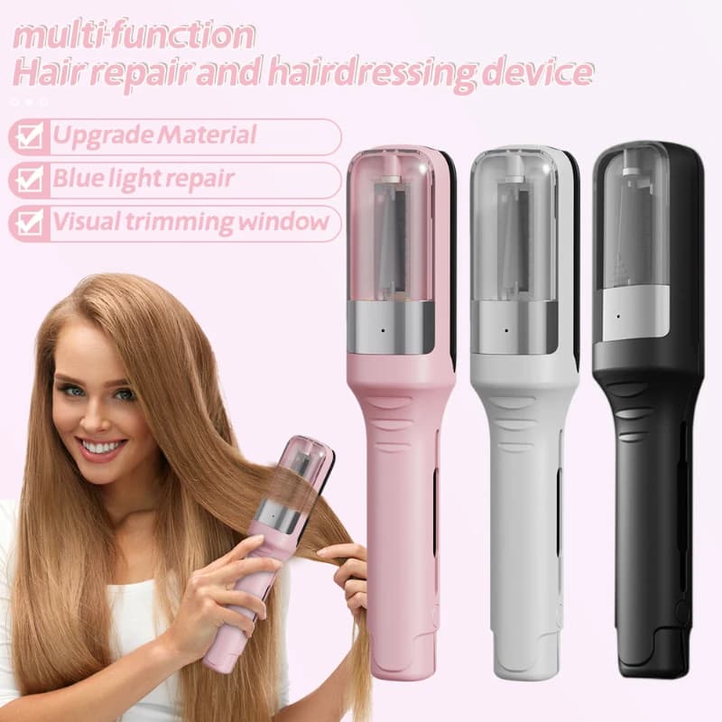 Tondeuse pour pointes de cheveux, dissolvant de fentes, sec, endommagé, cassant, professionnel, auto