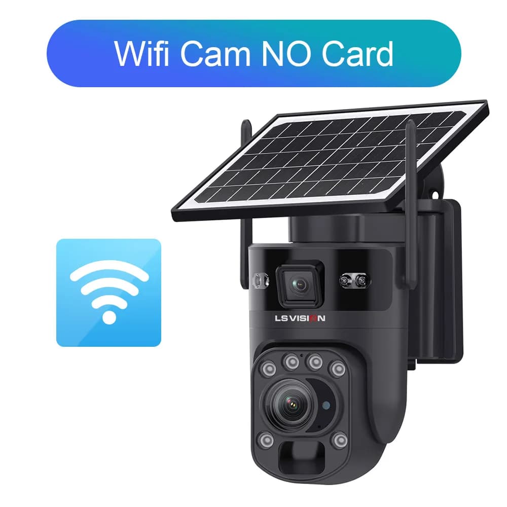 Caméra Ubox 12MP 4G caméra solaire double écran double objectif 60X Zoom WiFi caméras de Surveillanc