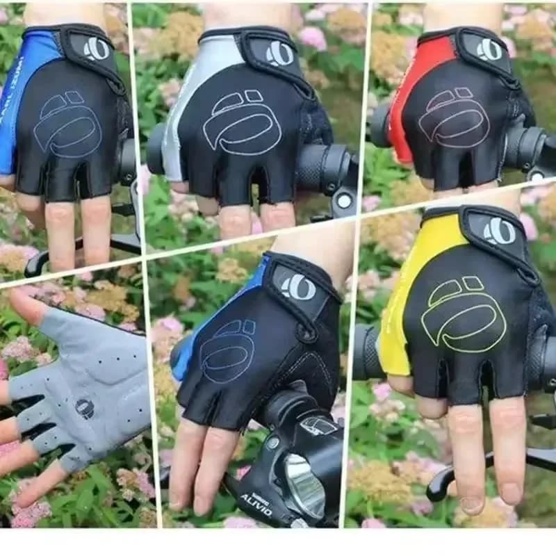 1 paire de gants de vélo de route vtt demi-doigt en Gel, antidérapants, Anti-transpiration, antichoc