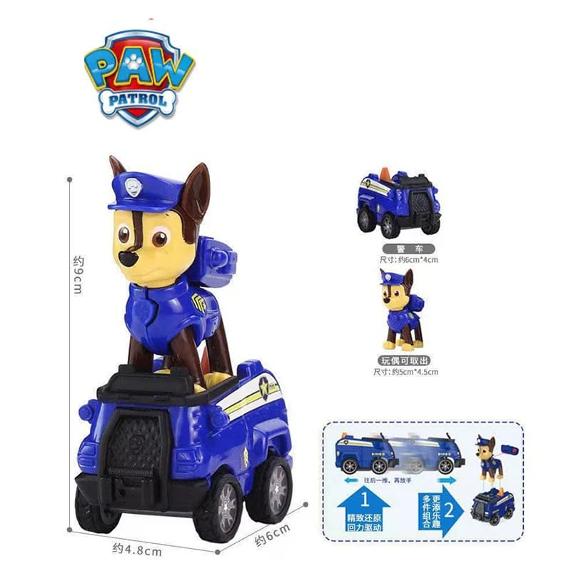 Paw Patrol chiot patrouille patrouille Canina jouets figurines d'action capitaine Ryder modèle Chase