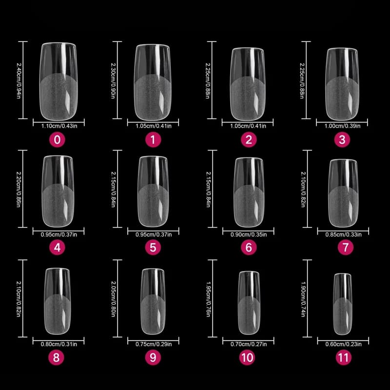 Embouts d'ongles carrés, 120 pièces, couverture complète artificielle, pointes de Gel souples et cla