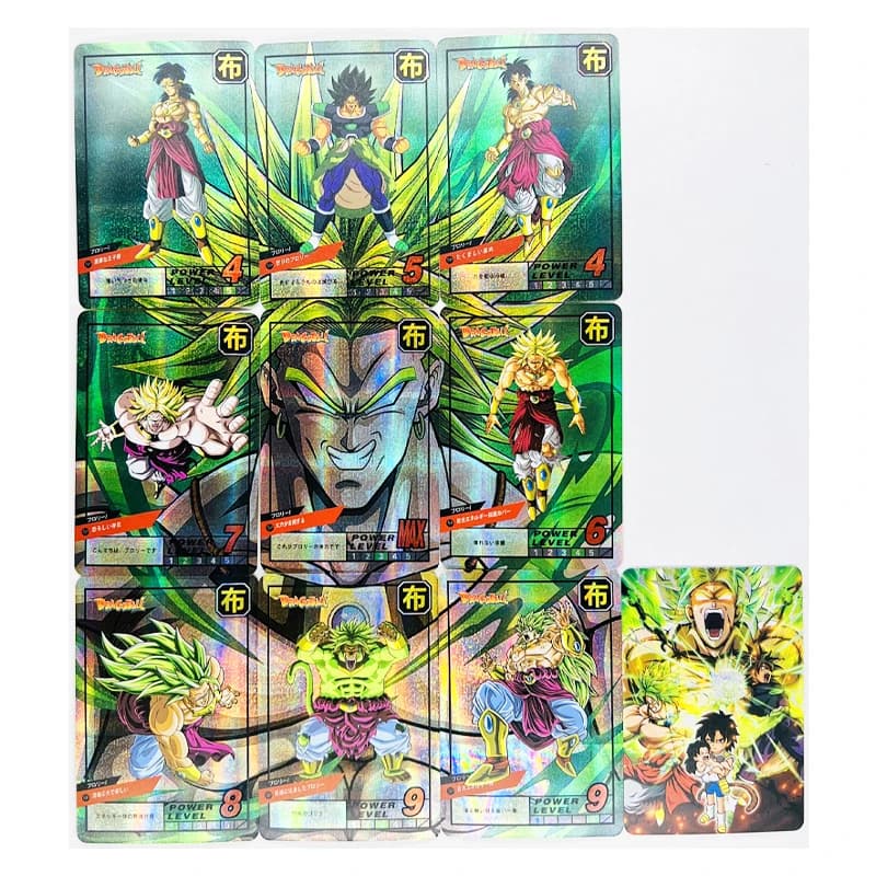 10 pièces/ensemble Z 9in1 Broli GT Super Saiyan héros carte de combat cartes de Collection de jeu Ul