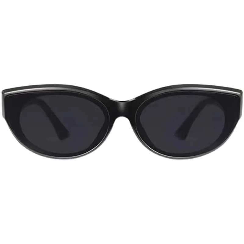 Nouveauté lunettes de soleil œil de chat femmes lunettes ovales marque Vintage elliptique carré lune