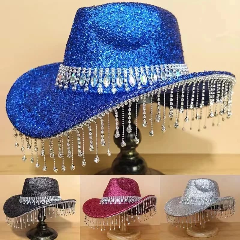 Chapeau Western Cirboy à larges bords pour hommes ou femmes, chapeau pour dames, gentleman, cow-girl