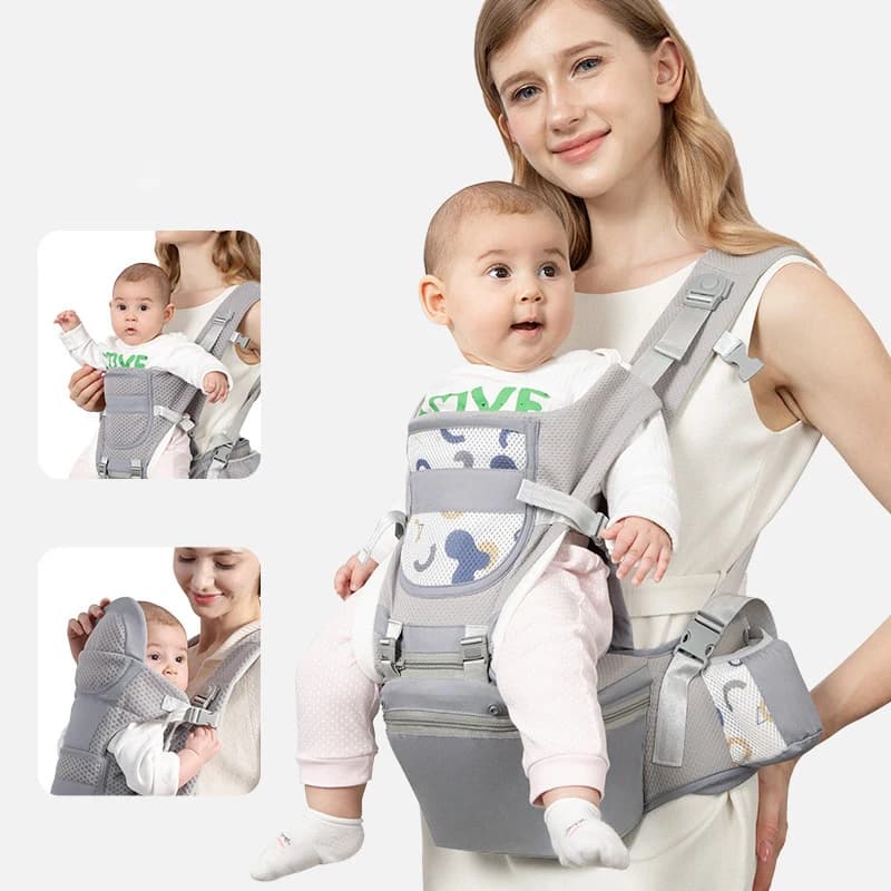 Nouveau Porte-Bébé Ergonomique 2026 pour Nouveau-né, Sac à Dos Porte-Bébé Ergonomique avec Siège de 