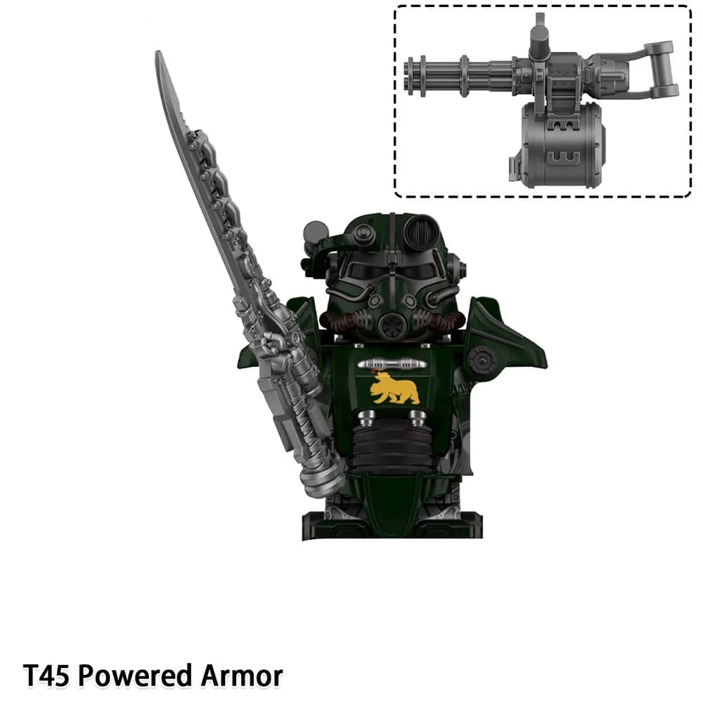 Mini blocs de figurines d'armure alimentées Fallout T45 WM6209