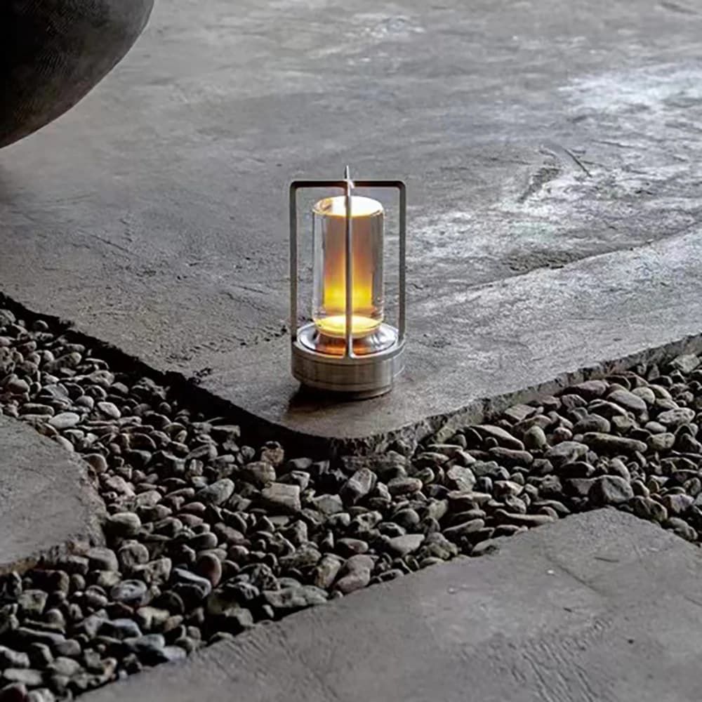 LED lampe de table en cristal en plastique Rechargeable tactile lampe de nuit chambre lampe de table