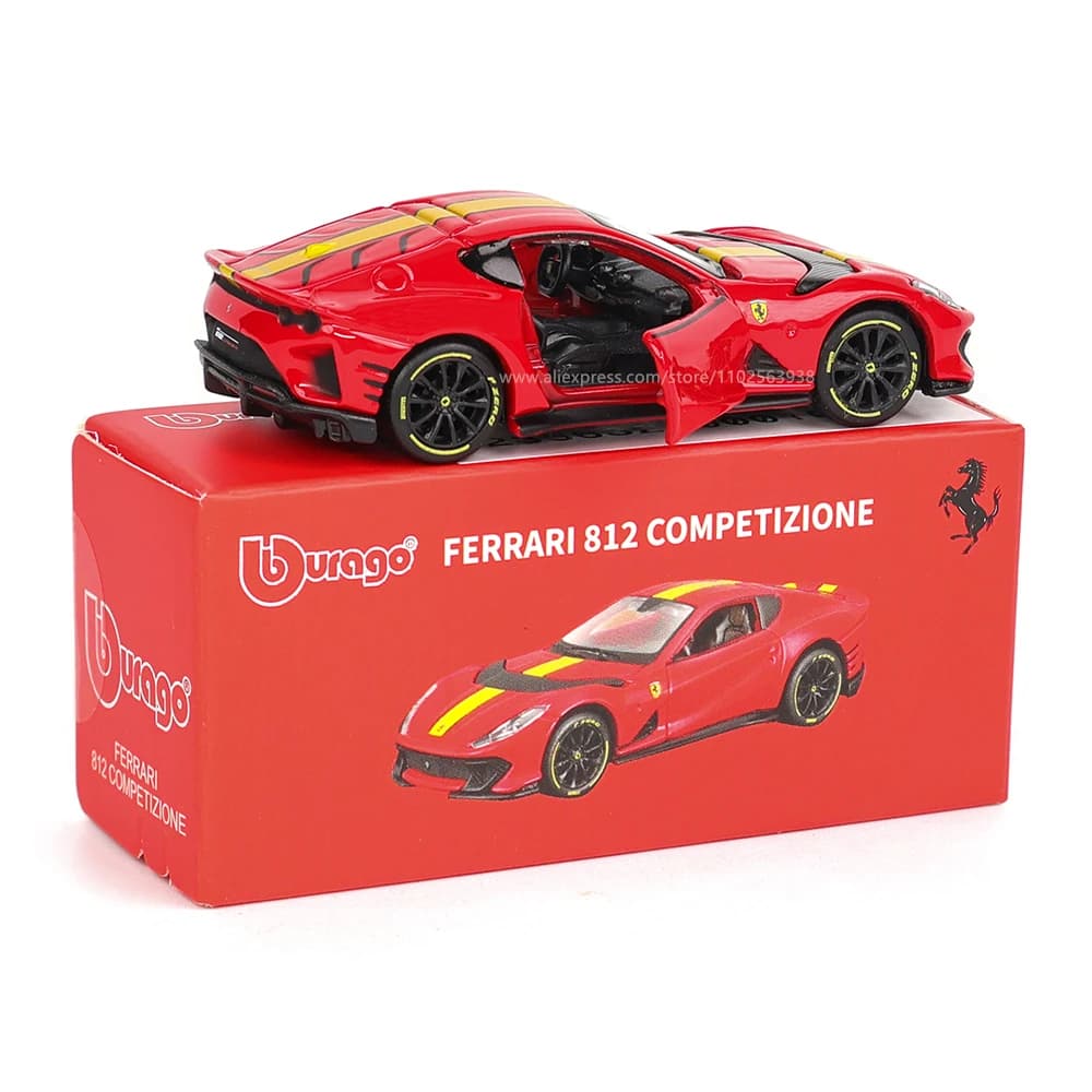 Bburago-Modèle de voiture Ferrari authentique pour enfants, éventuelles 1, 812, COMPETIZIONE, ENZO, 