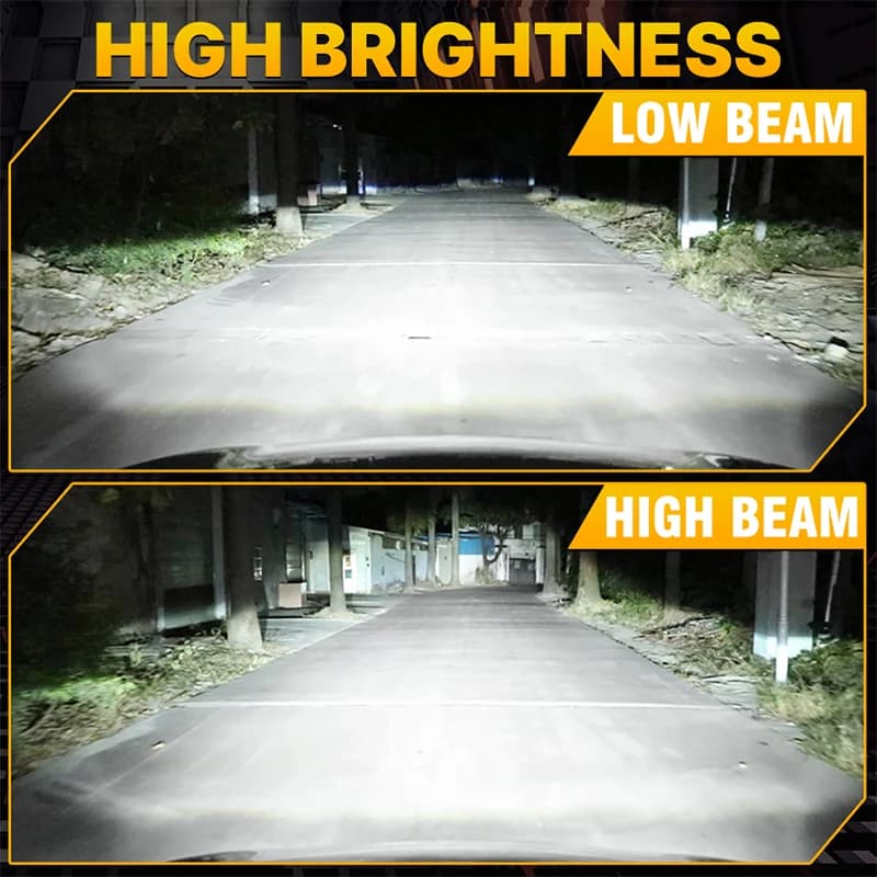 Dualvision-Phare de voiture Canbus, lumière de sauna LED, H4, H7, H1, H11, H8, 9005, HB3, 9006, HB4,