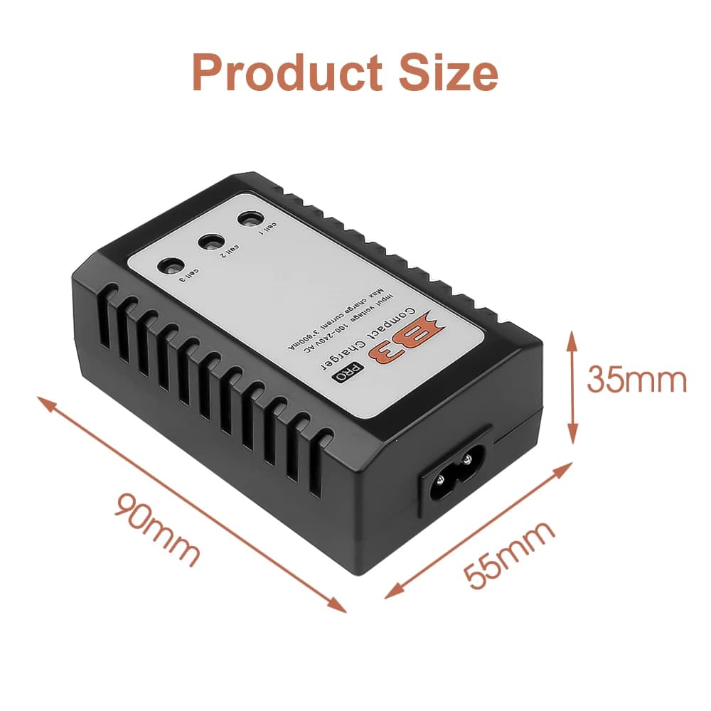 Chargeur de batterie équilibré B3, prise ue/US, pour B3Pro Compact 2S 3S Lipo, chargeur d'alimentati