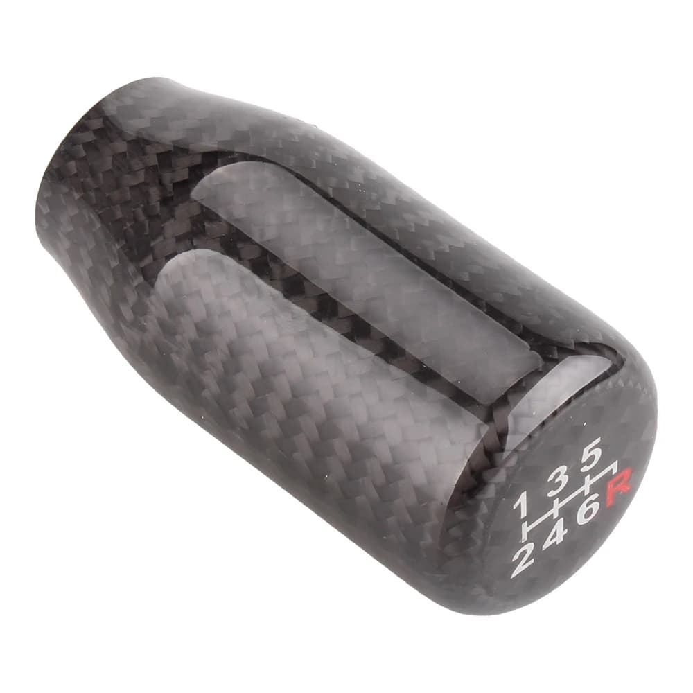 Nouveau pommeau de levier de vitesse universel 5/6 vitesses en fibre de carbone pour voiture de cour