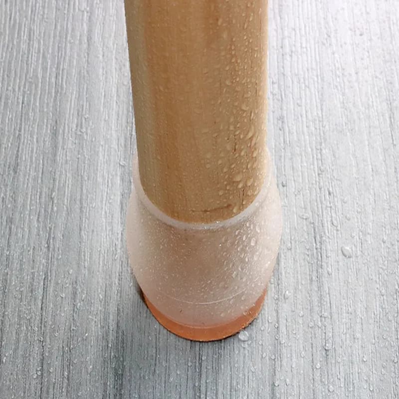 Protecteur de sol pour pieds de chaise en silicone amélioré, 4 pièces, coussinets de pieds antidérap