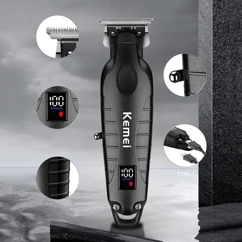 Kemei KM-2293 Tondeuse À Cheveux Électrique Professionnel Rechargeable Barbier Tondeuse Sans Fil Typ