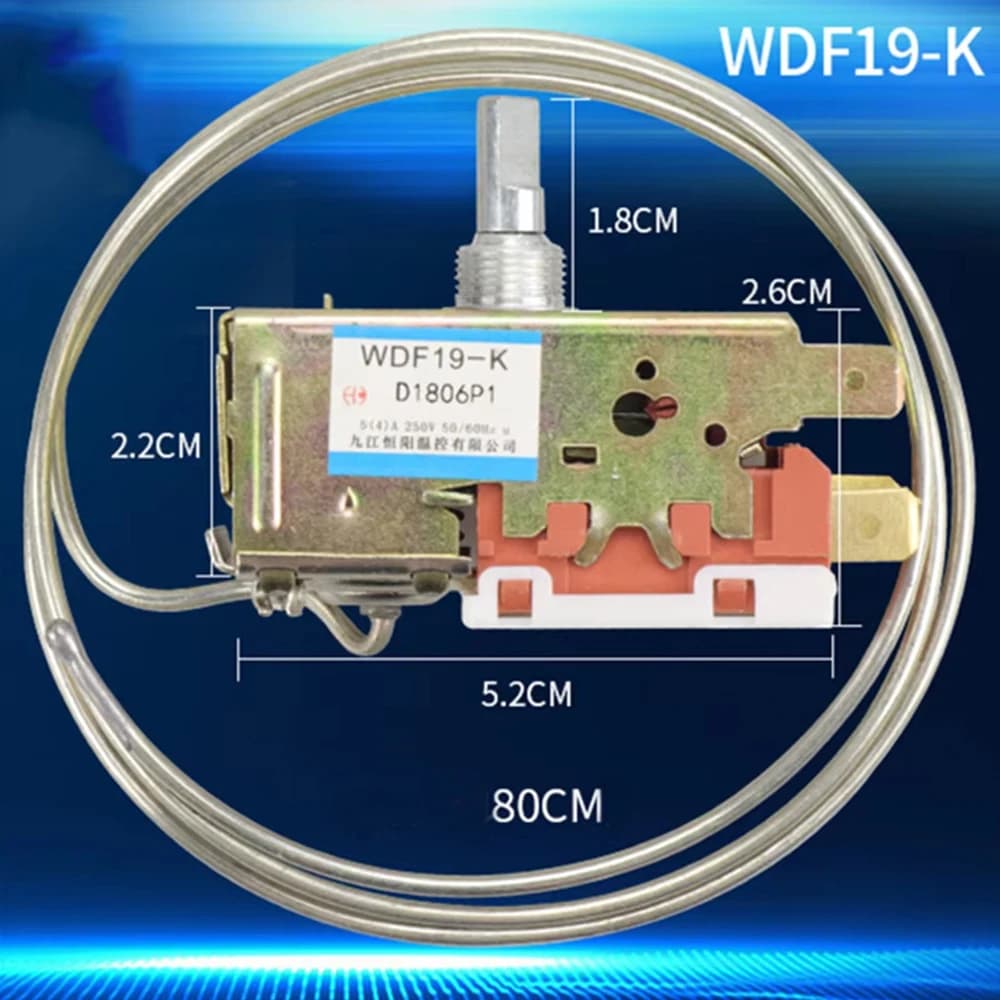 Thermostat de réfrigérateur universel WDF19-K, interrupteur de régulateur de température pour réfrig