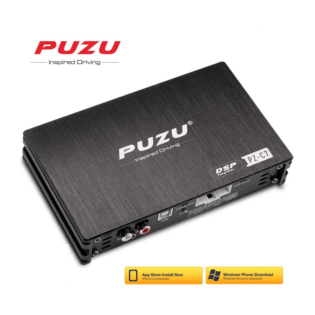 PUZU PZ-C7 faisceau de câbles 4X150W amplificateur DSP de voiture mise à niveau sonore d'autoradio p