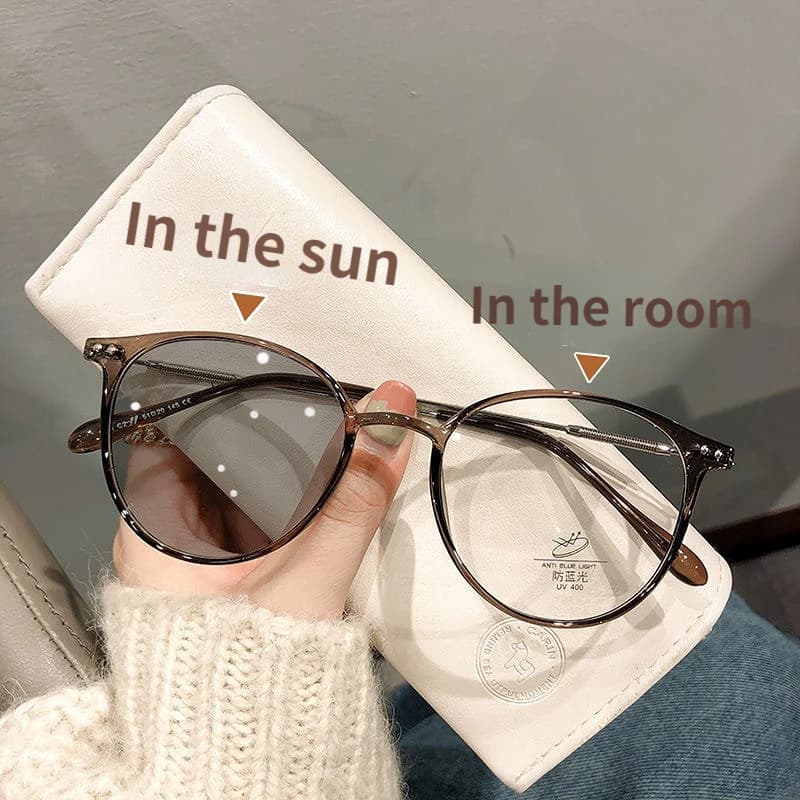 Lunettes de soleil unisexes pour l'extérieur, photosensibles, couleur changeante, Style coréen, mont