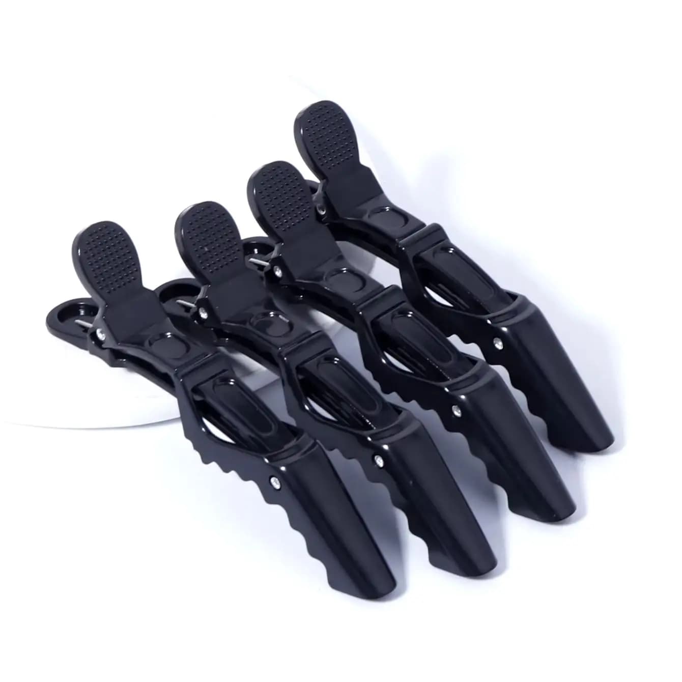 Ensemble de 4 pinces à cheveux et accessoires en crocodile pour salon de coiffure professionnel, spé