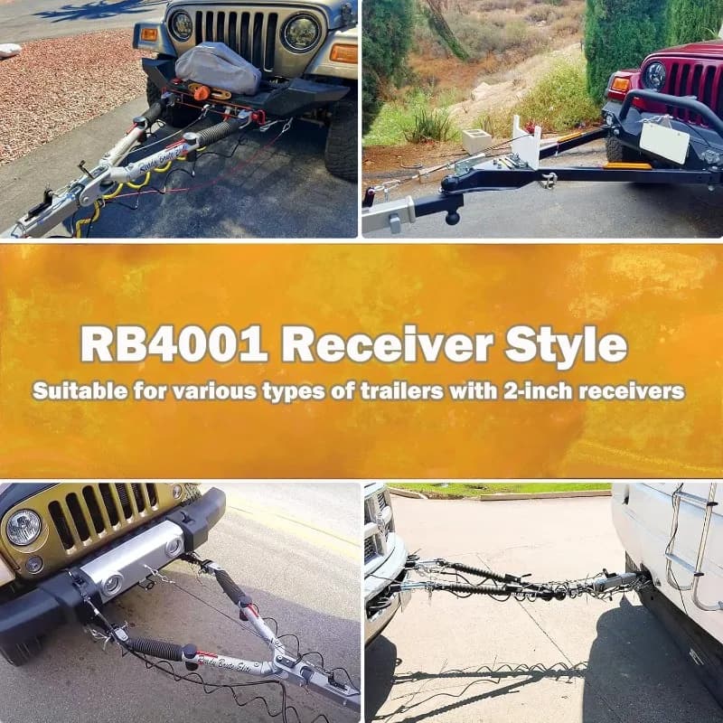 Système de freinage de remorque fiable de style récepteur pour attelage de 2 pouces - Freinage sans 