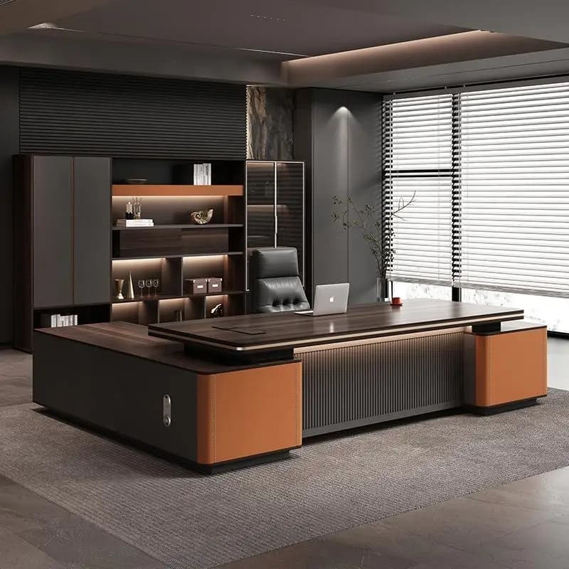 Bureaux De bureau modernes design organisateurs stockage poste De travail De luxe bureaux De bureau 