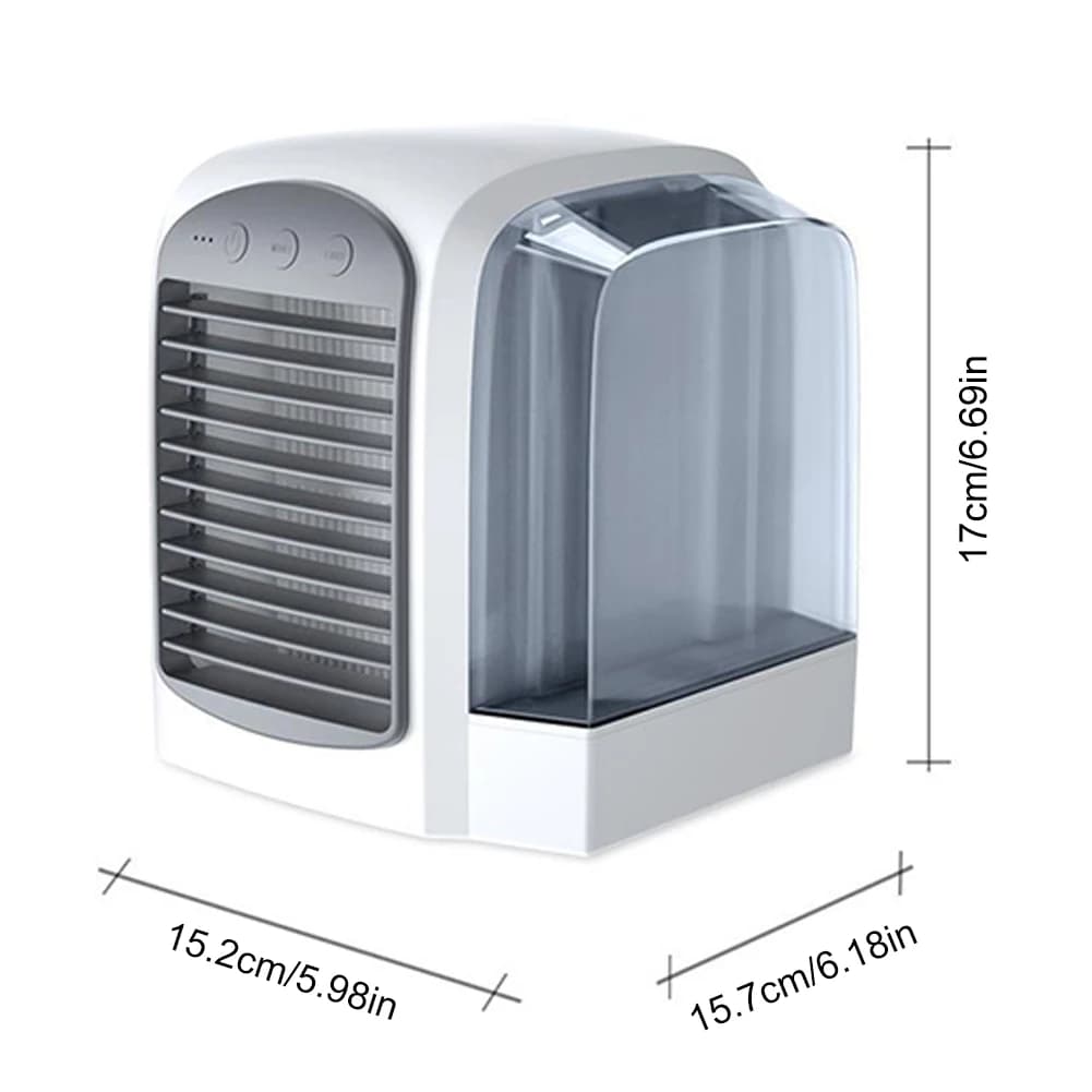 Climatiseur à eau, machine de refroidissement, humidificateur, mini climatiseur portable avec réserv