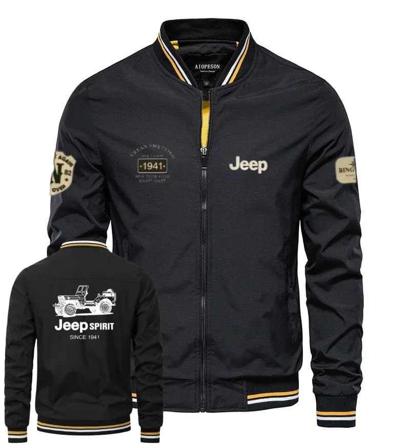 Nouvelles vestes à col de baseball Jeep 2026 de haute qualité pour le printemps et l'automne, hauts 