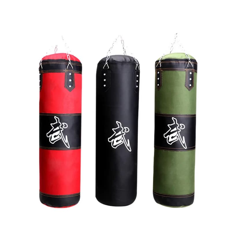 Sac de sable de boxe professionnel non rempli avec accessoires de confrontation, sac de frappe pour 
