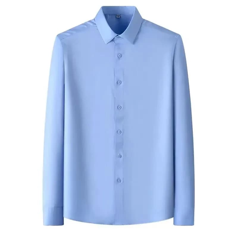 Chemises d'affaires à manches longues pour hommes, grande taille 5XL, automne, sans plis, coupe cint