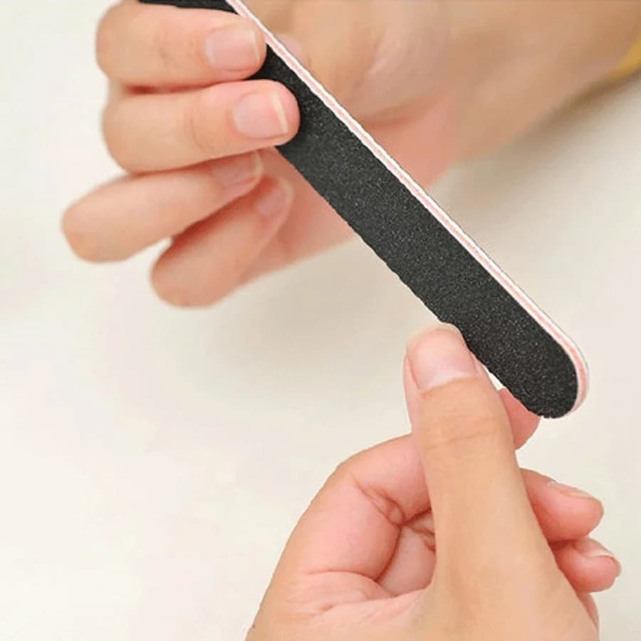 Limes à ongles en panneau d'émeri, limes en papier de verre droites pour manucure à faire soi-même, 