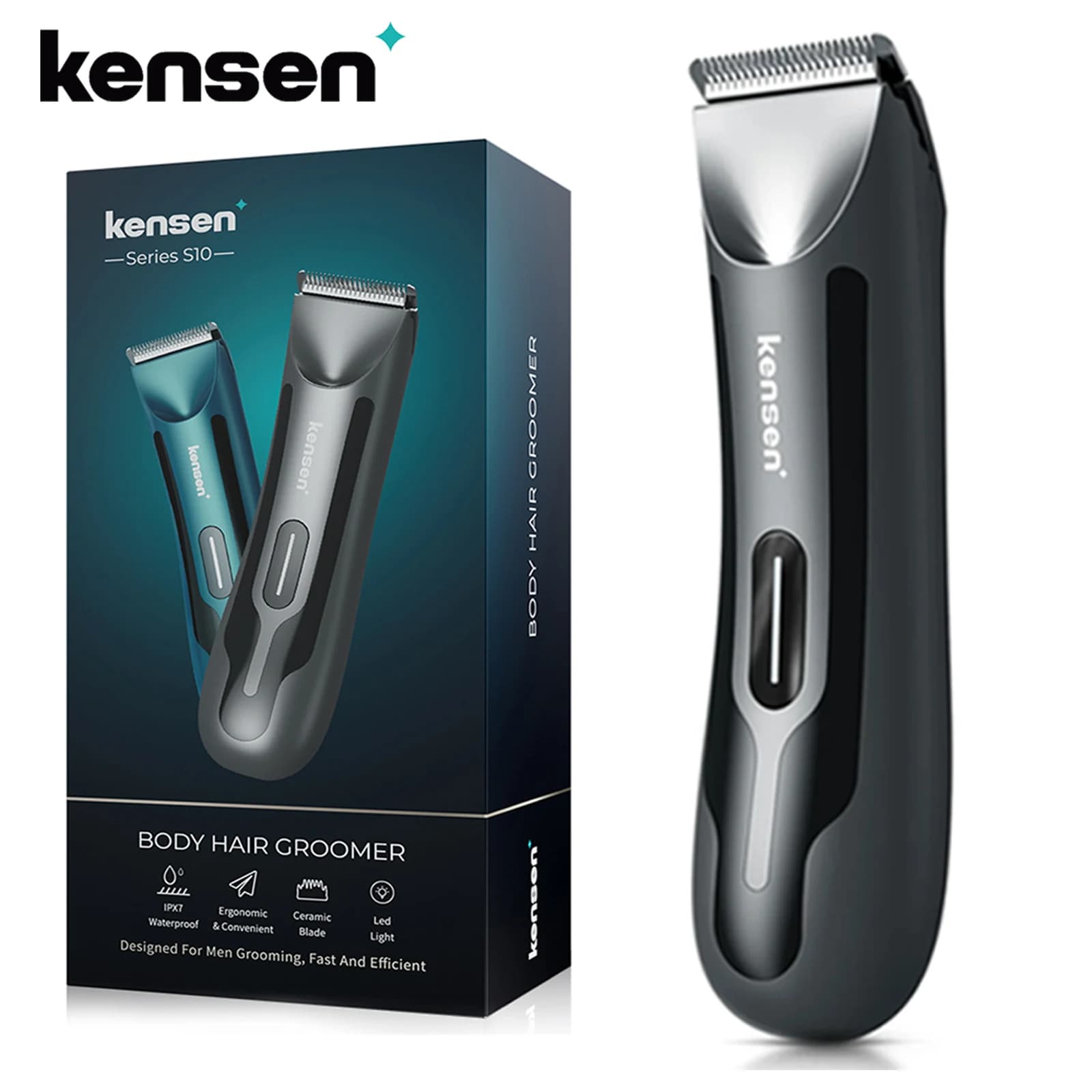 Kensen S10 tondeuse électrique à l'aine pour hommes toiletteur corporel pubien tondeuse à cheveux ét