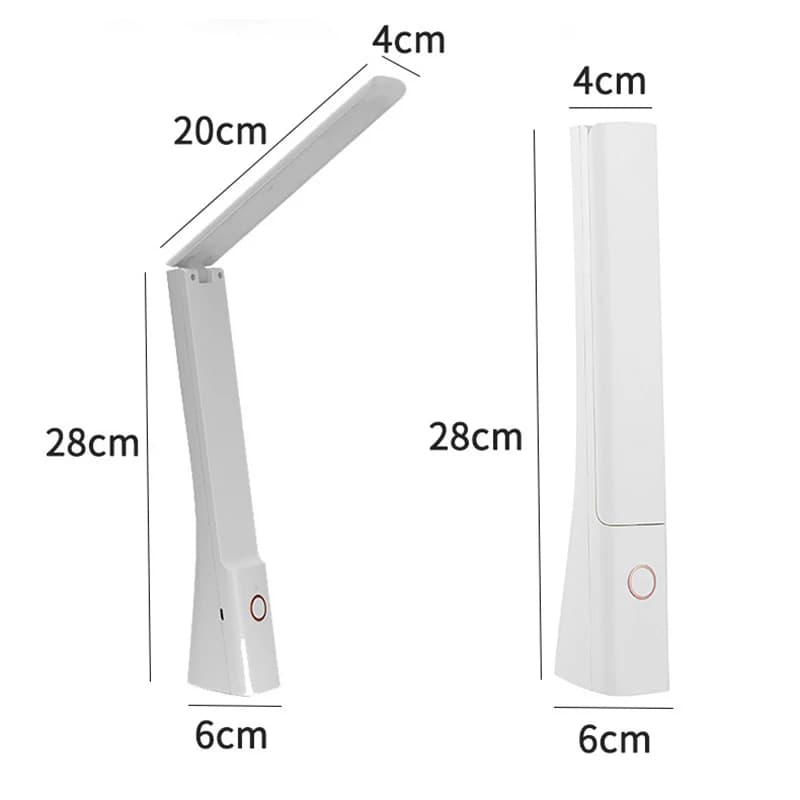 Lampe de bureau Led pliable tactile réglable pour maison intelligente chambre veilleuse étudiant lec