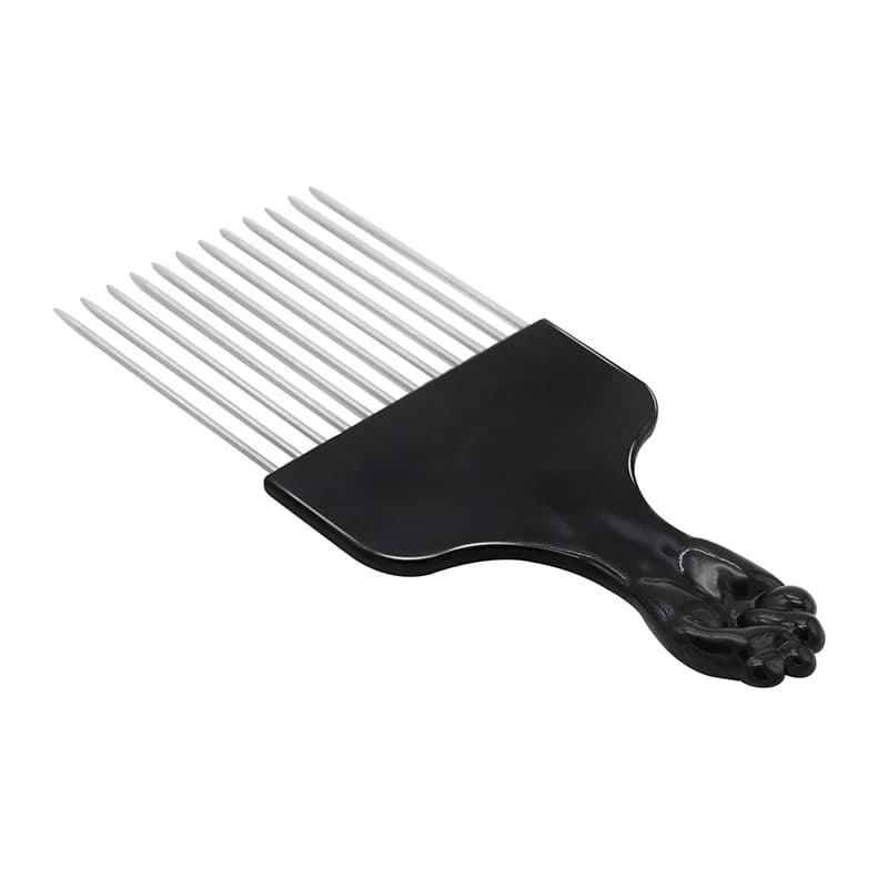 1/2 pièces Afro cheveux bouclés filet peigne en acier inoxydable choisir cheveux fourchette peigne D