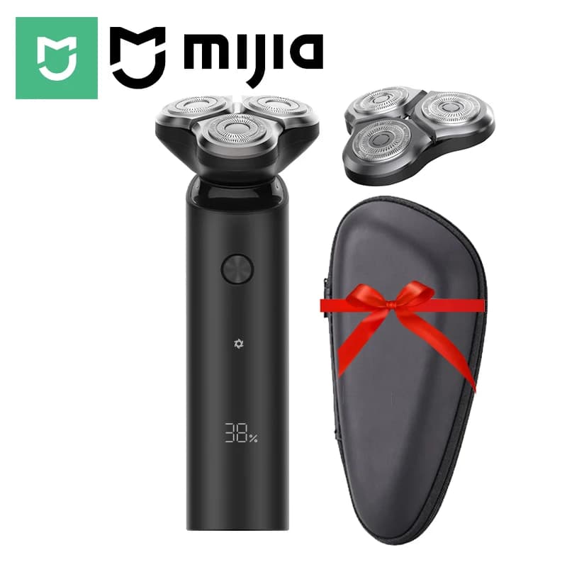Rasoir électrique MIJIA S500, tondeuse à triple lame pour hommes, rasage à sec et humide, machine à 