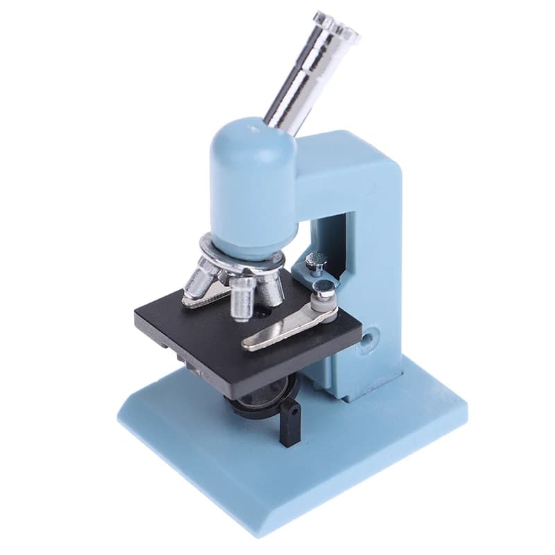 Mini microscope miniature pour maison de poupée 1:12, modèle d'équipement de laboratoire, décor de s