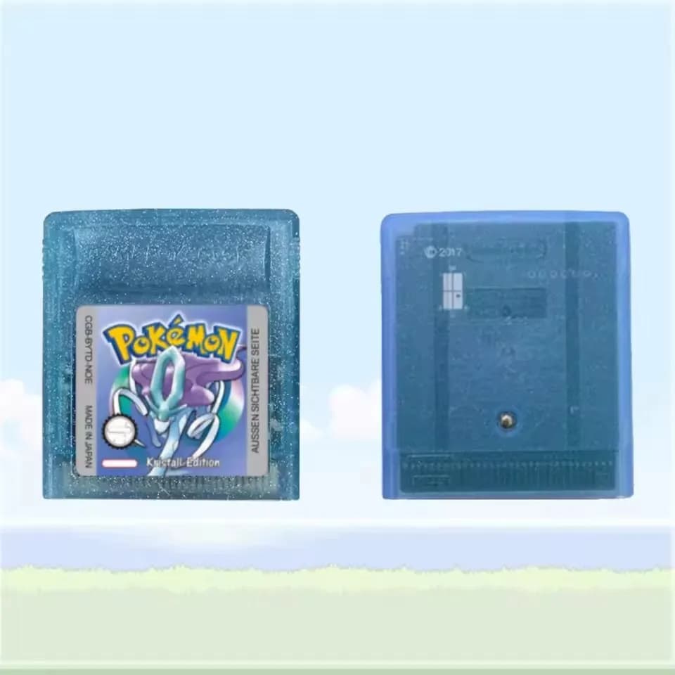 Lot de cartouches Pokémon multilingues USA/EUR/ESP/FRA/NOE GBC Rouge/Bleu/Cristal/Or/Argent/Jaune/Ve
