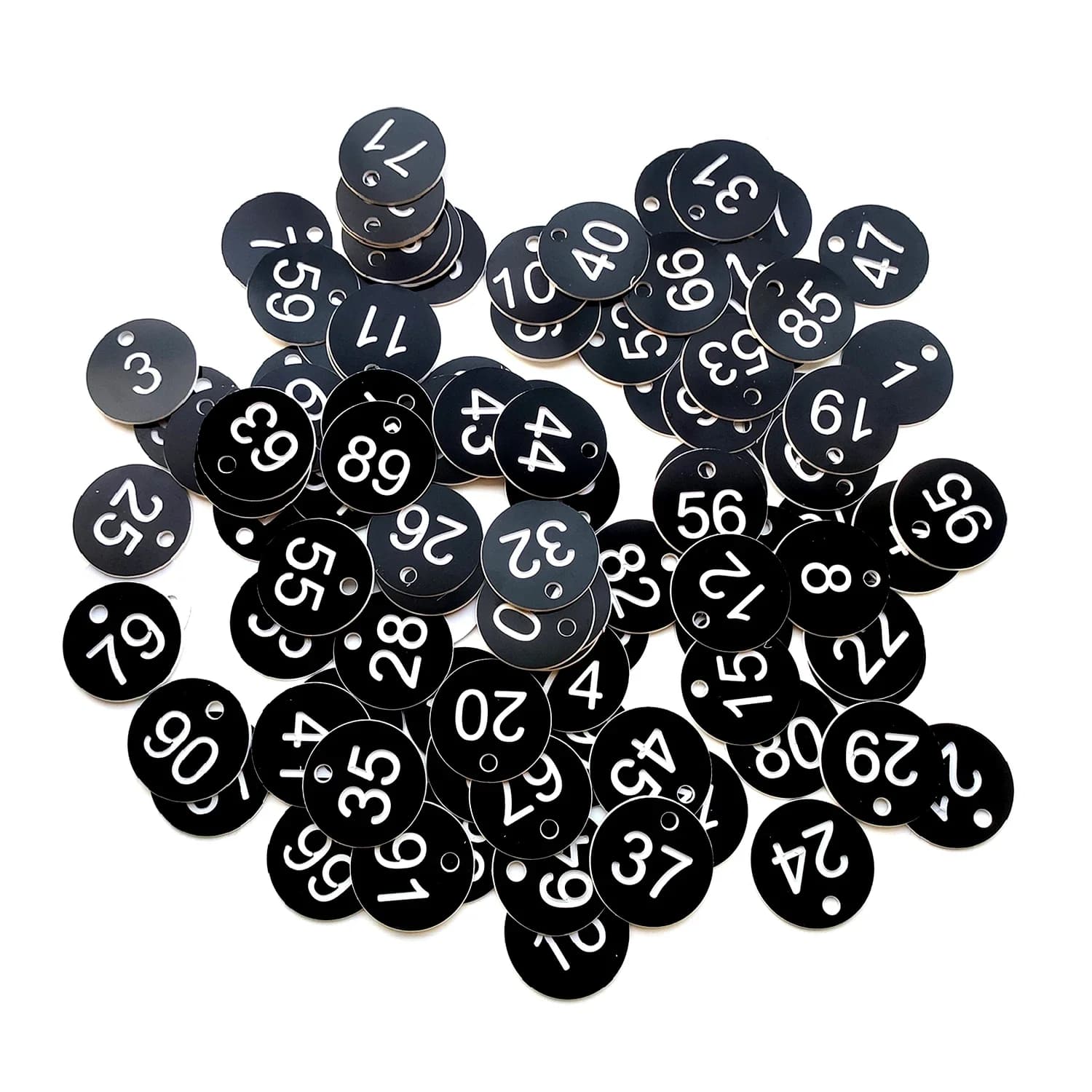 Étiquettes de ruche numérotées avec trou, signes attro, marqueurs de plantes, boîte de jardin, 1-50,