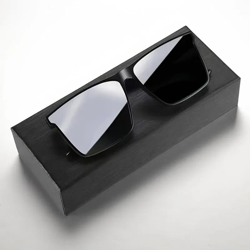 Lunettes carrées noires simples pour hommes et femmes, 1 pièce, pour hommes et femmes, voyage en ple