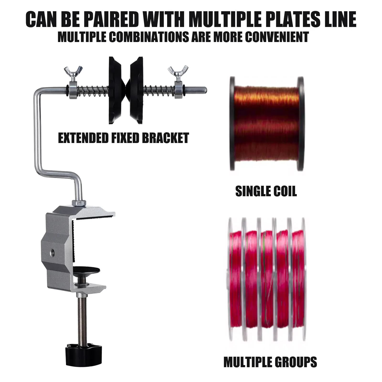 Nouveau bobine de ligne de pêche pour Baitcasting moulinet de filature Portable ligne de pêche enrou