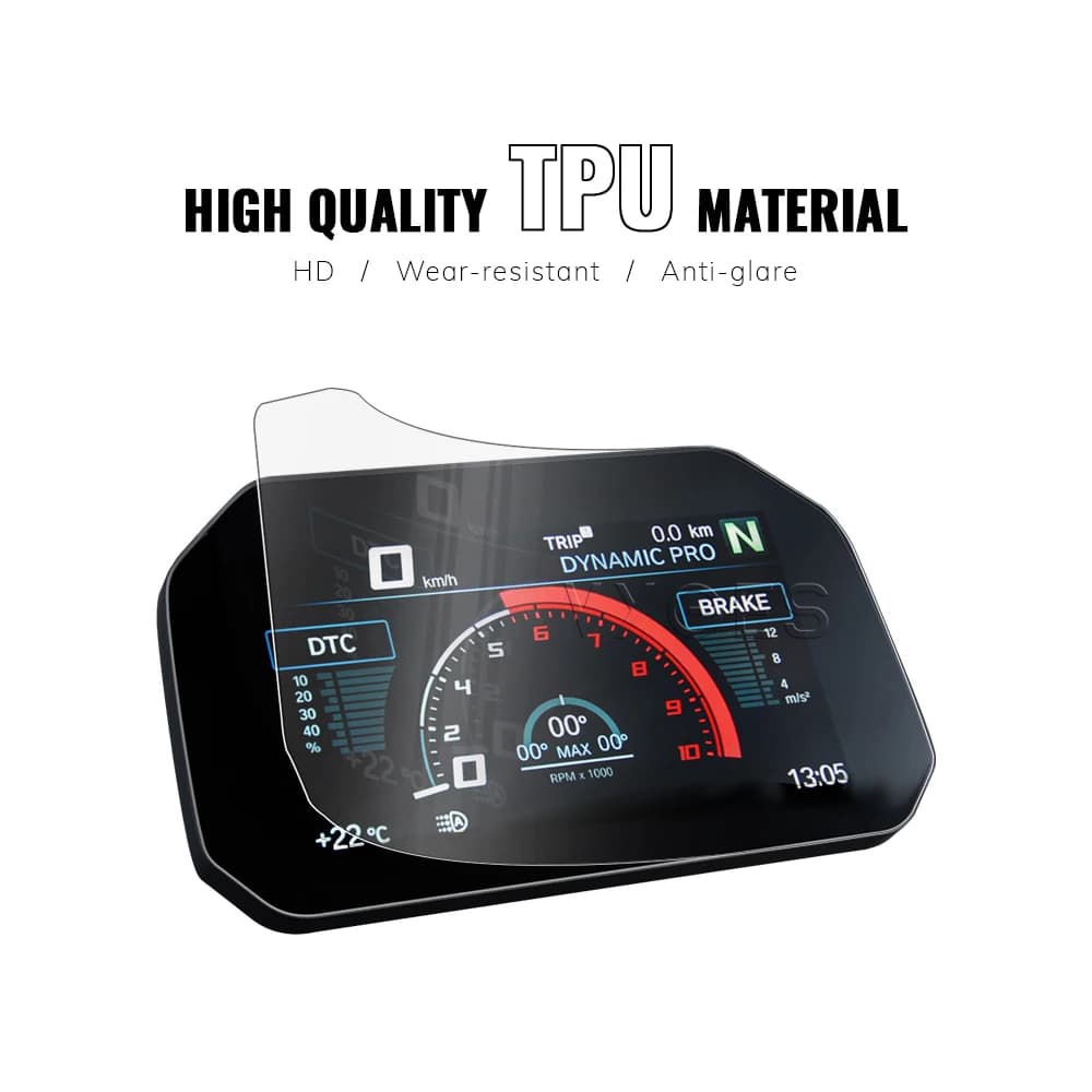 Film de Protection d'écran pour écran TFT de moto, Film d'instrument pour BMW S1000XR S1000R M1000XR