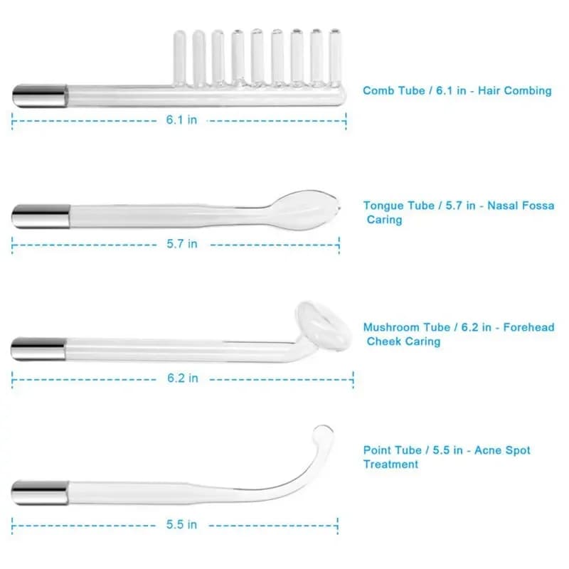 4 en 1 électrique portatif pour le visage outils de beauté de la peau Portable haute fréquence bague