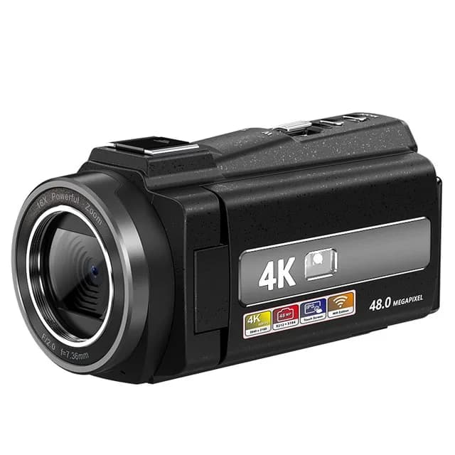 Caméra vidéo 48MP 4K Zoom 16X caméscope 3.0 "avec Microphone écran tactile Vlogging IR Vision noctur