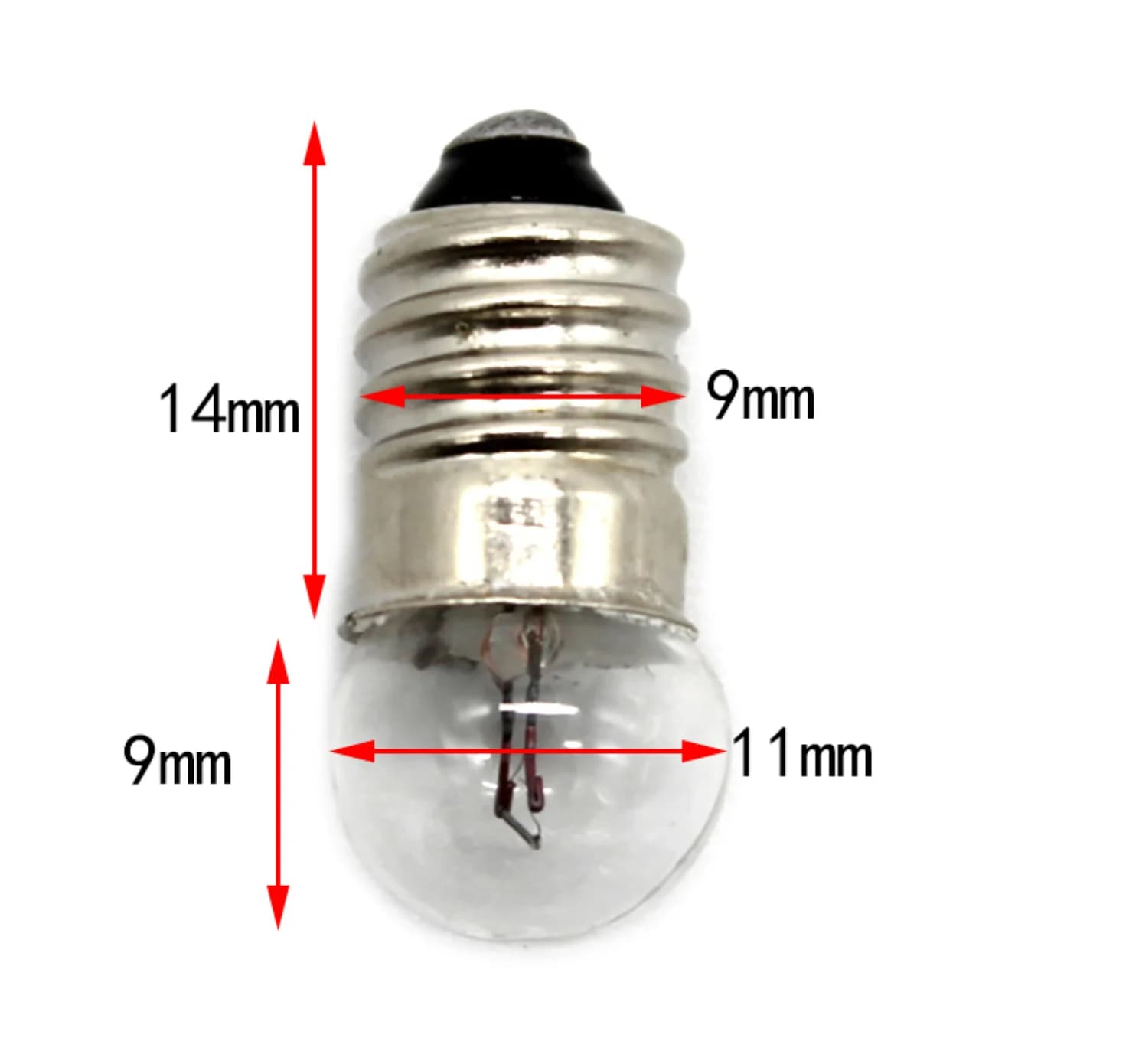 2 pièces 2.5V 3V 3.8V 6V petites ampoules électriques support d'ampoule rond lampe de Base bricolage
