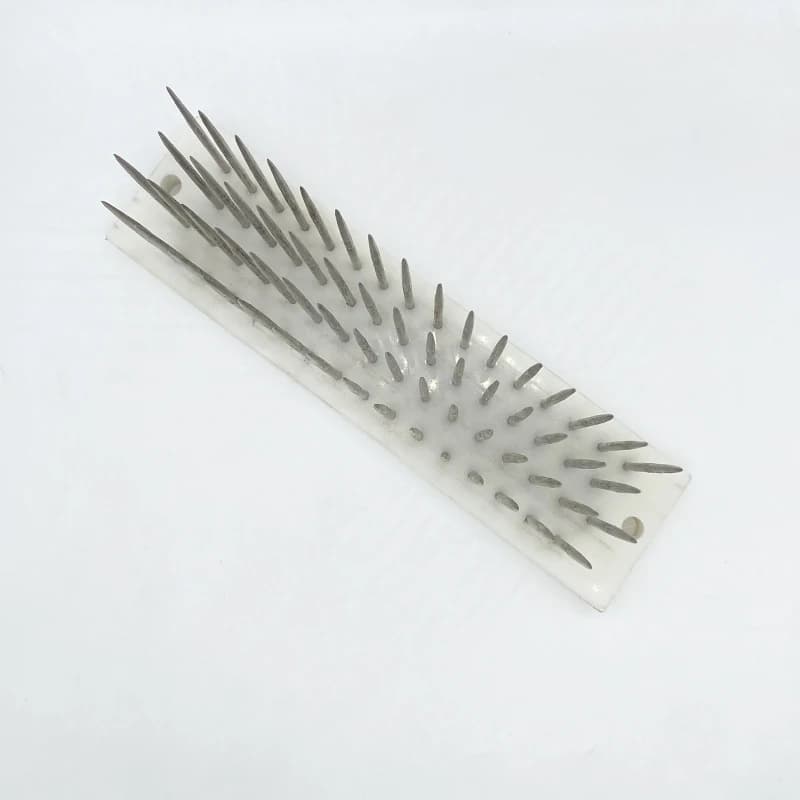 Mèches de Cheveux en Acier Inoxydable Blanc, 22x5.5x8.5cm, pour Peigner les Extensions de Cheveux Hu