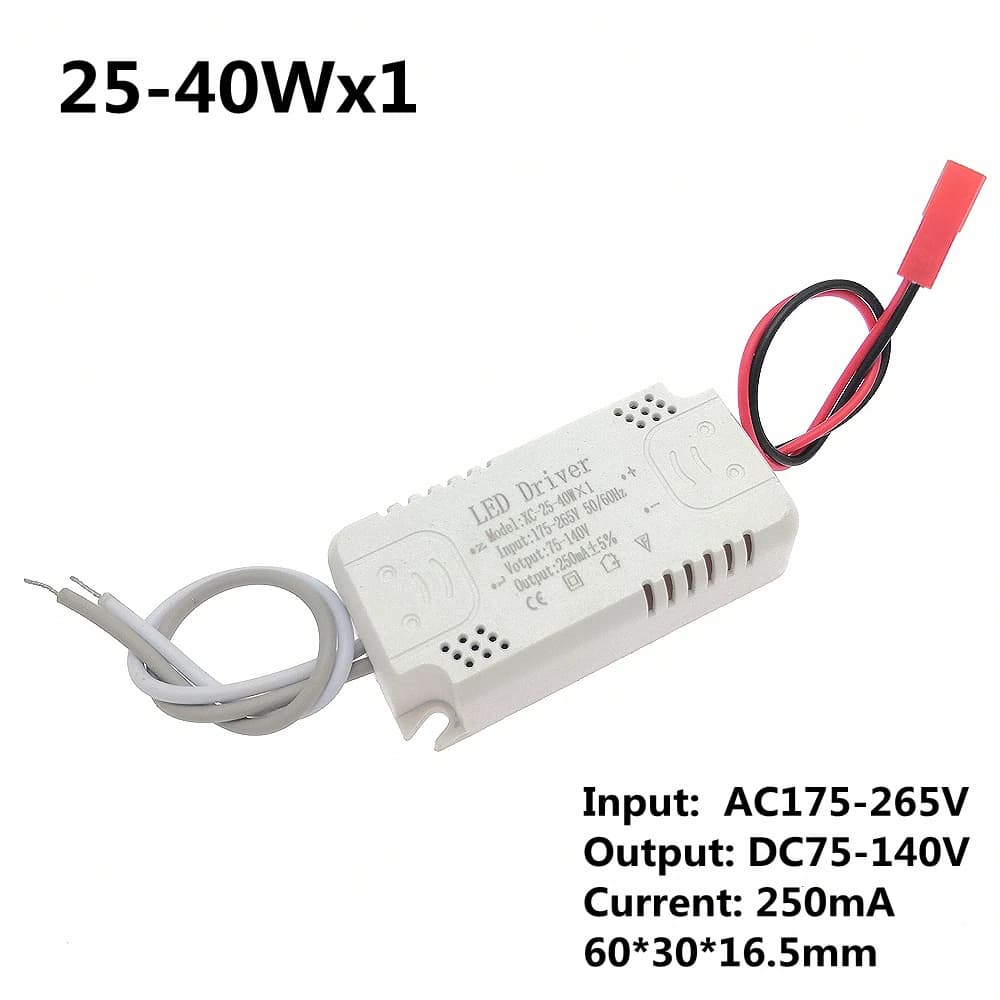 Pilote de puissance LED 250ma, 8-24x1w, 25-40x1w, 50-75x1w, 220V, transformateurs d'éclairage pour r
